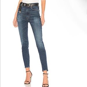 AGOLDE Roxanne high rise skinny jeans - size 27 - freeway color